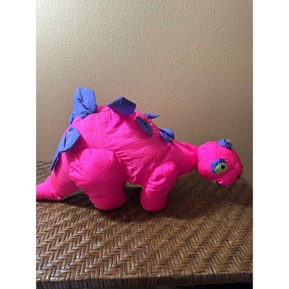 Stuffins Neon  Dinosaur Plush Toy Nylon Parachute - Picture 1 of 7